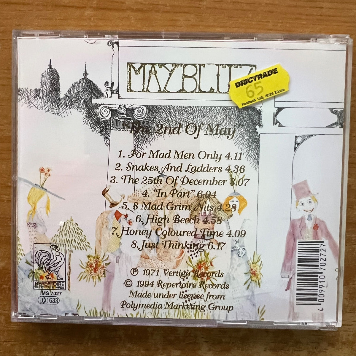 May Blitz - The 2nd Of May / CD - 1st D-Press. 1994 on CD - (M-/M-)
