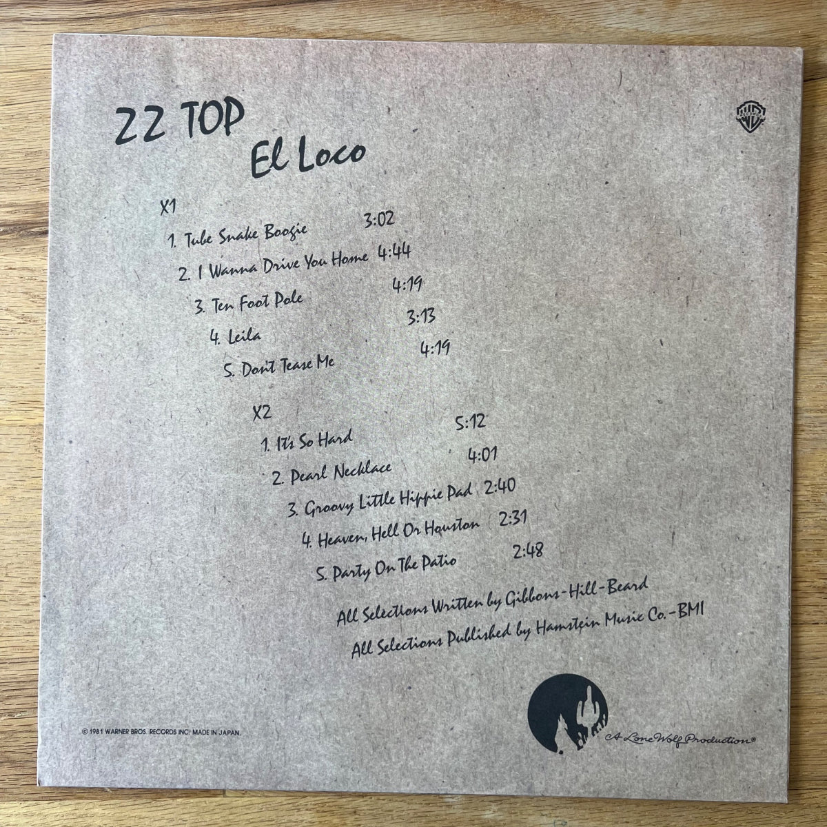 ZZ Top - El Loco / 1. Japan-Press. 1981 - (M-/M-)