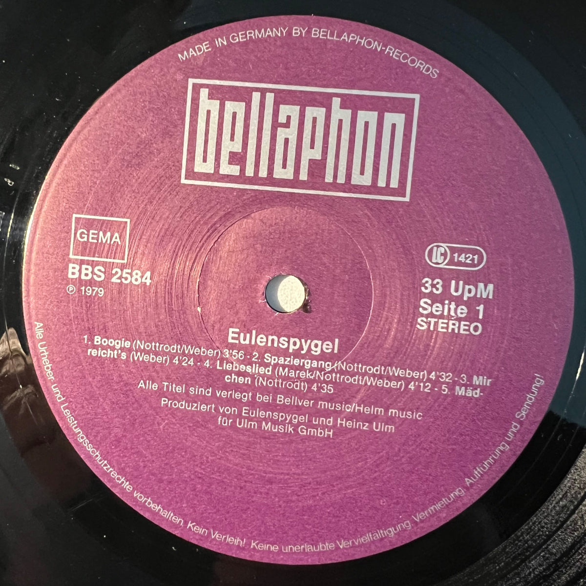 Eulenspiegel - Same / 1. D-Press. 1979 - (M-/VG+)