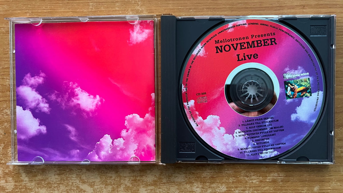 November - Live / CD - 1. Sweden Press. 1993 on CD - (M-/M-)