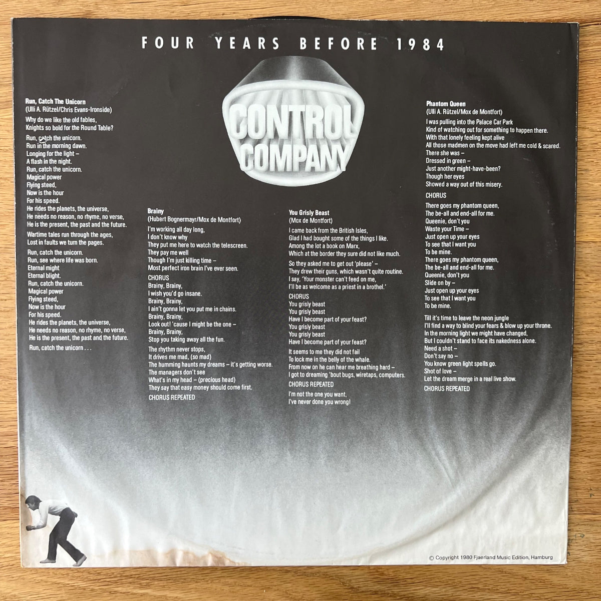 Control Company - Four Years Before 1984 / 1. D-Press. 1980 - (M-/VG++)
