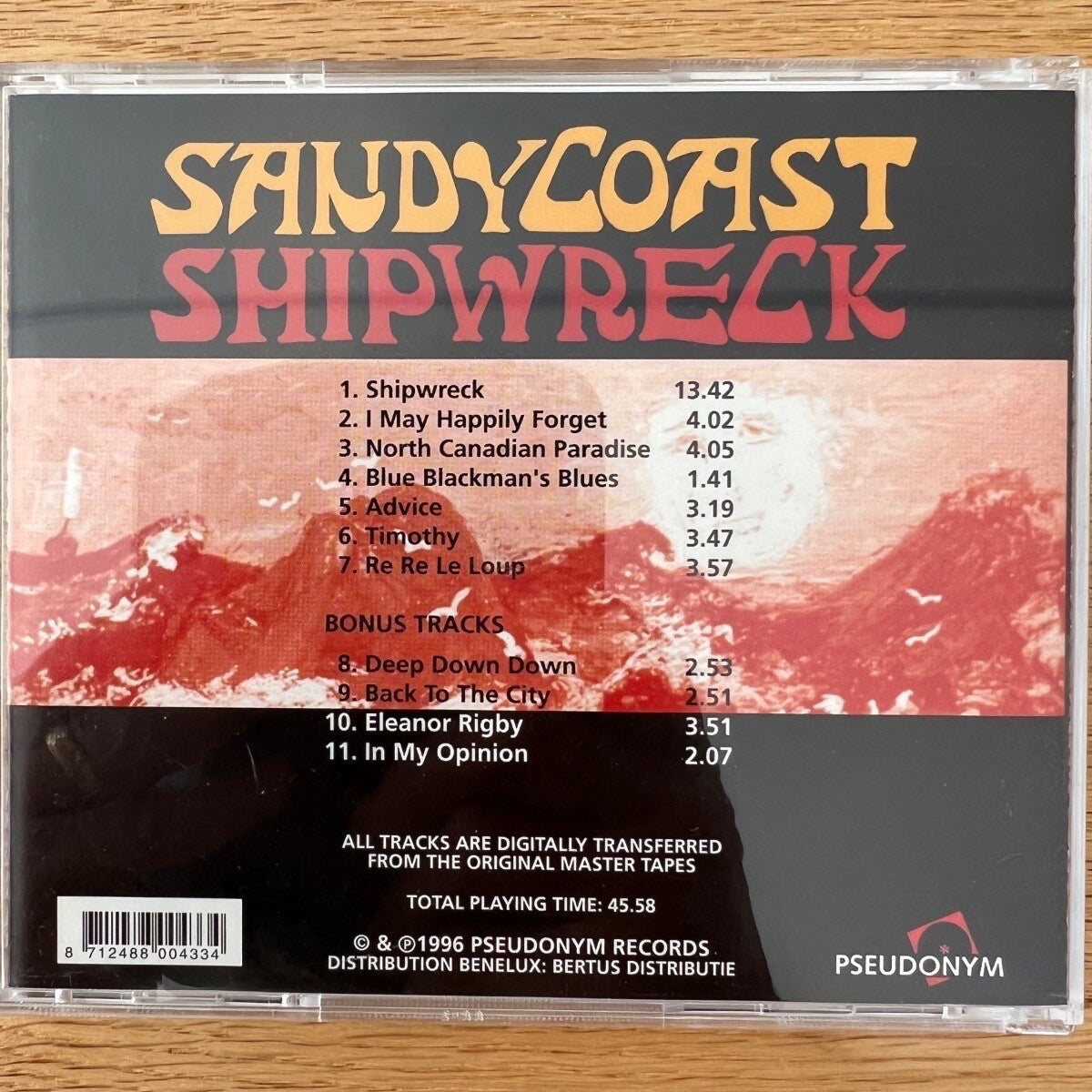 Sandy Coast - Shipwreckl / CD - 1re édition néerlandaise 1996 sur CD - (M-/M-)