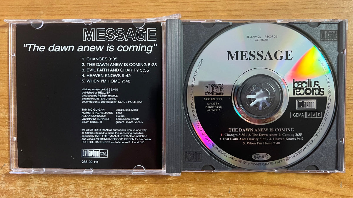 Message - The Dawn Anew Is Comin / CD -1. D Press. 1993 on CD - (M-/M-)
