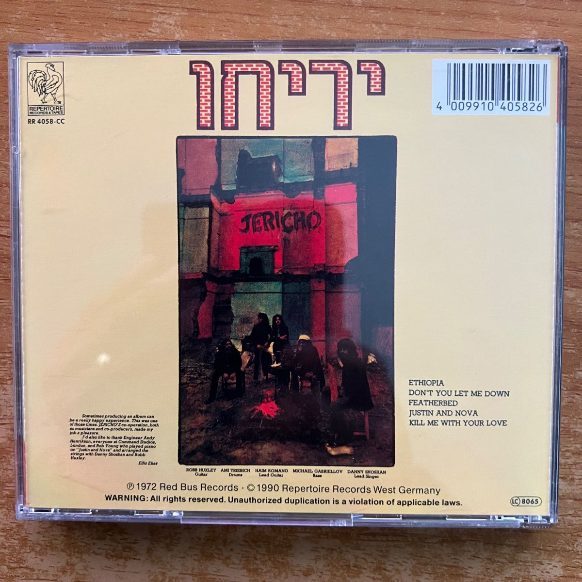 Jericho - Same / CD - 1st D-Press. 1990 on CD - (M-/M-)