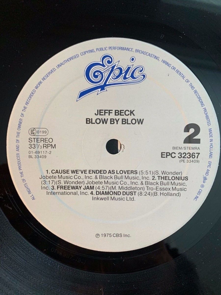 Jeff Beck - Blow By Blow / NL-Pressing, Reissue from 1975 - (M-/VG++)
