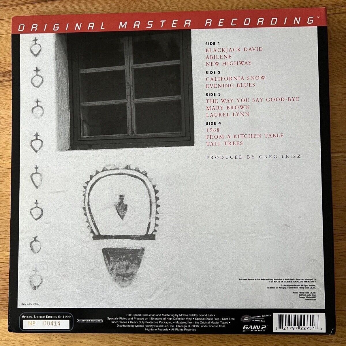 Dave Alvin - Blackjack David / 2 LP - Audiophile MFSL 2006 - (M-/M-)