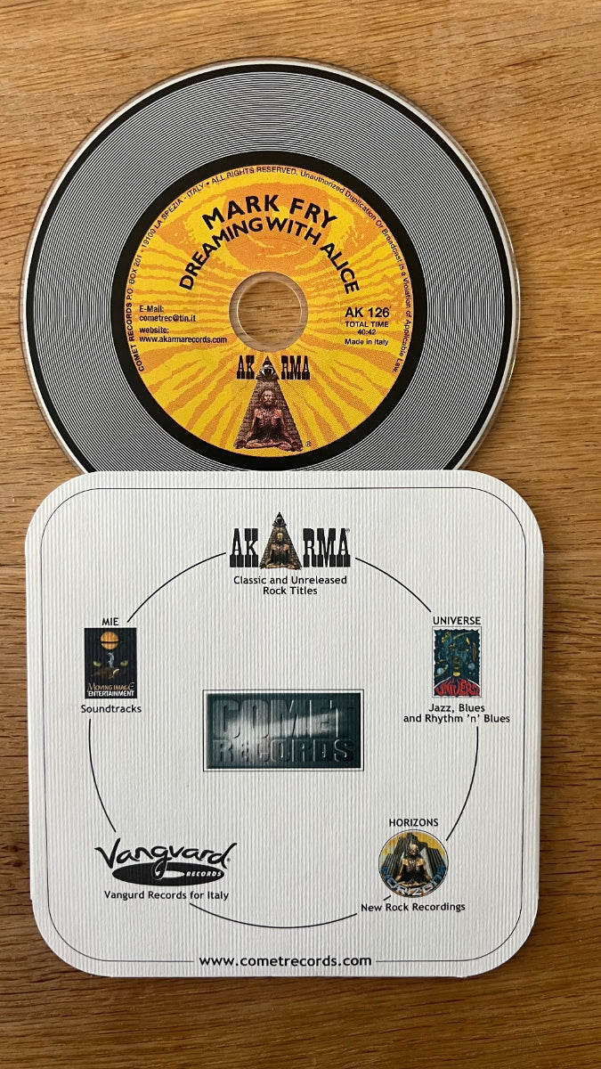 Mark Fry - Dreaming With Alice / CD - Italy-Press. 2000 - (M-/M-)