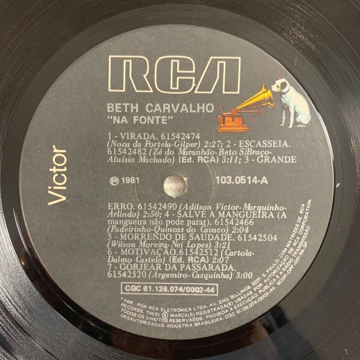 Beth Carvalho - Na Fonte // LP - 1st Brazil Pressing 1981 - (VG++/VG+)