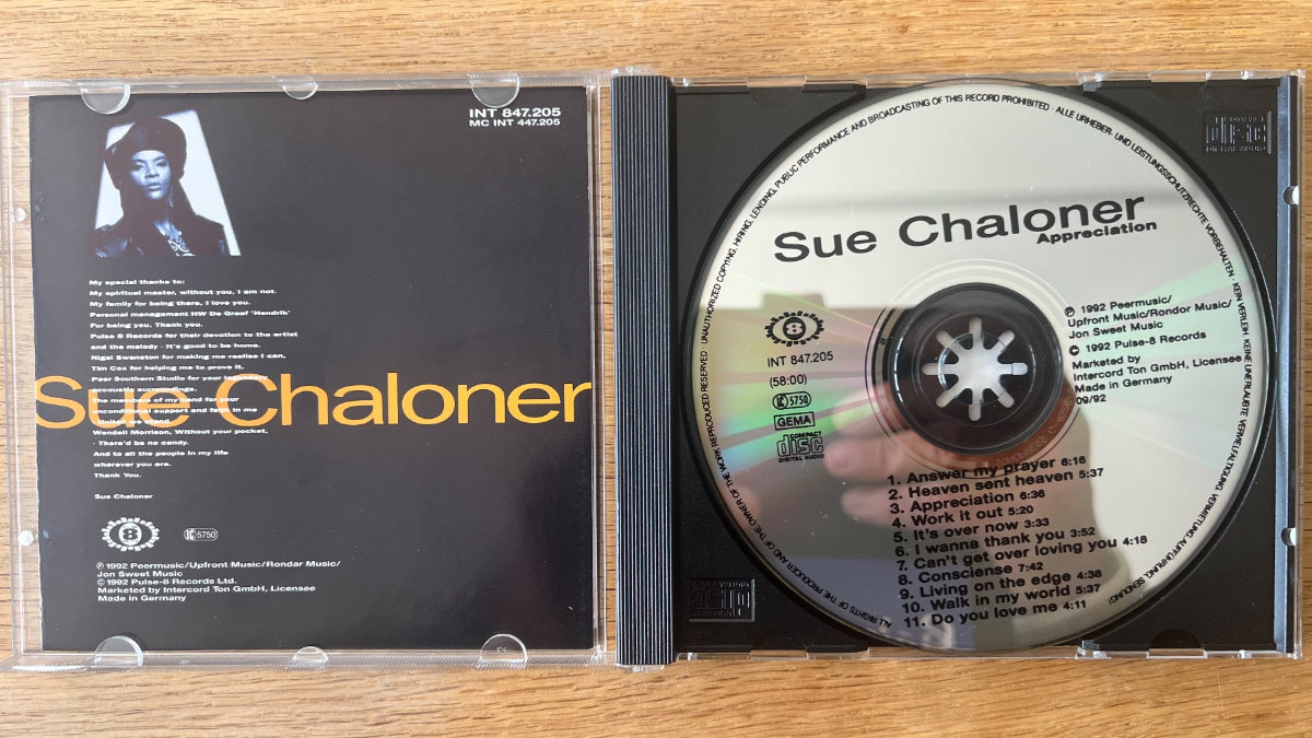 Sue Chaloner - Appreciation / CD - 1. D-Press. 1992 - (M-/M-)