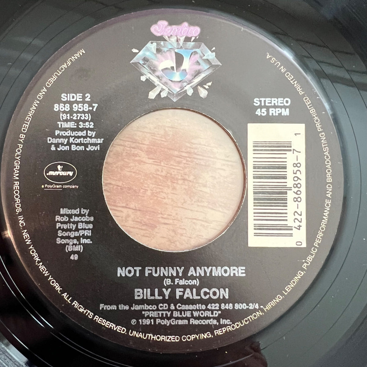 Billy Falcon - Heaven's Highest Hill / 1ère édition américaine. 1991 - (M-/Neutre)