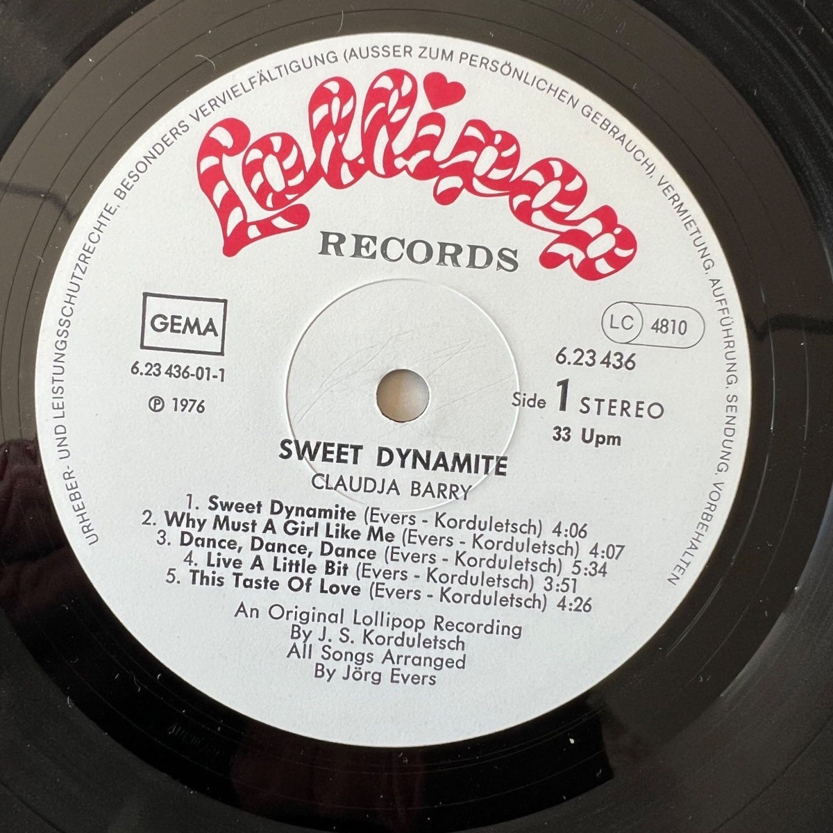 Claudja Barry - Sweet Dynamite / D-Press. 1978 (M-/VG+)