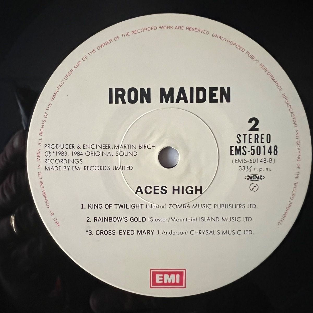 Iron Maiden - Aces High / 12" Mini Album - 1. Japan-Press. 1985 - (M-/M-)