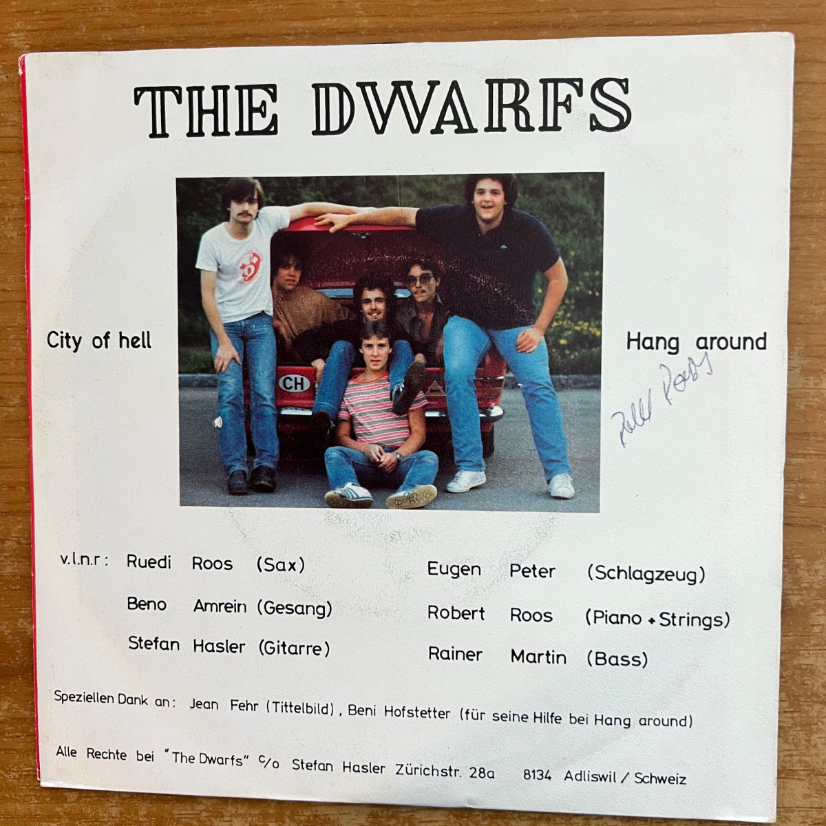 Dwarfs - City Of Hell / 1. Swiss-Press. 198? - (M-/VG+)