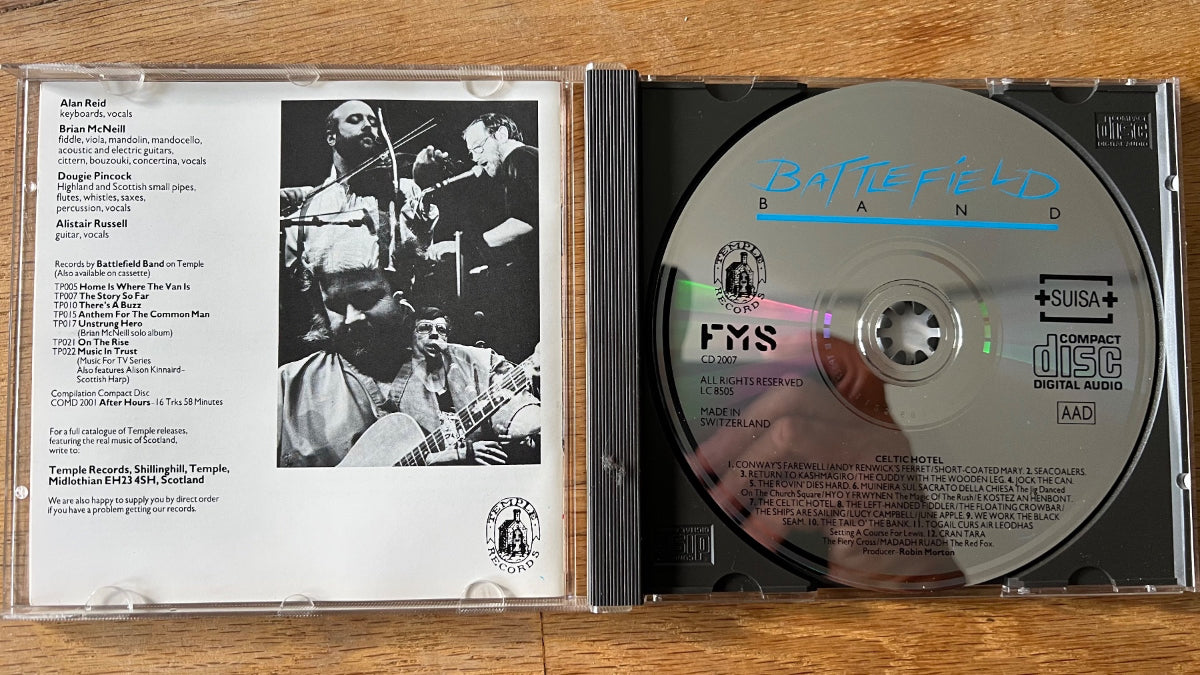 Battlefield Band - Celtic Hotel / CD - 1. Swiss-Press. 1987 - (M-/M-)