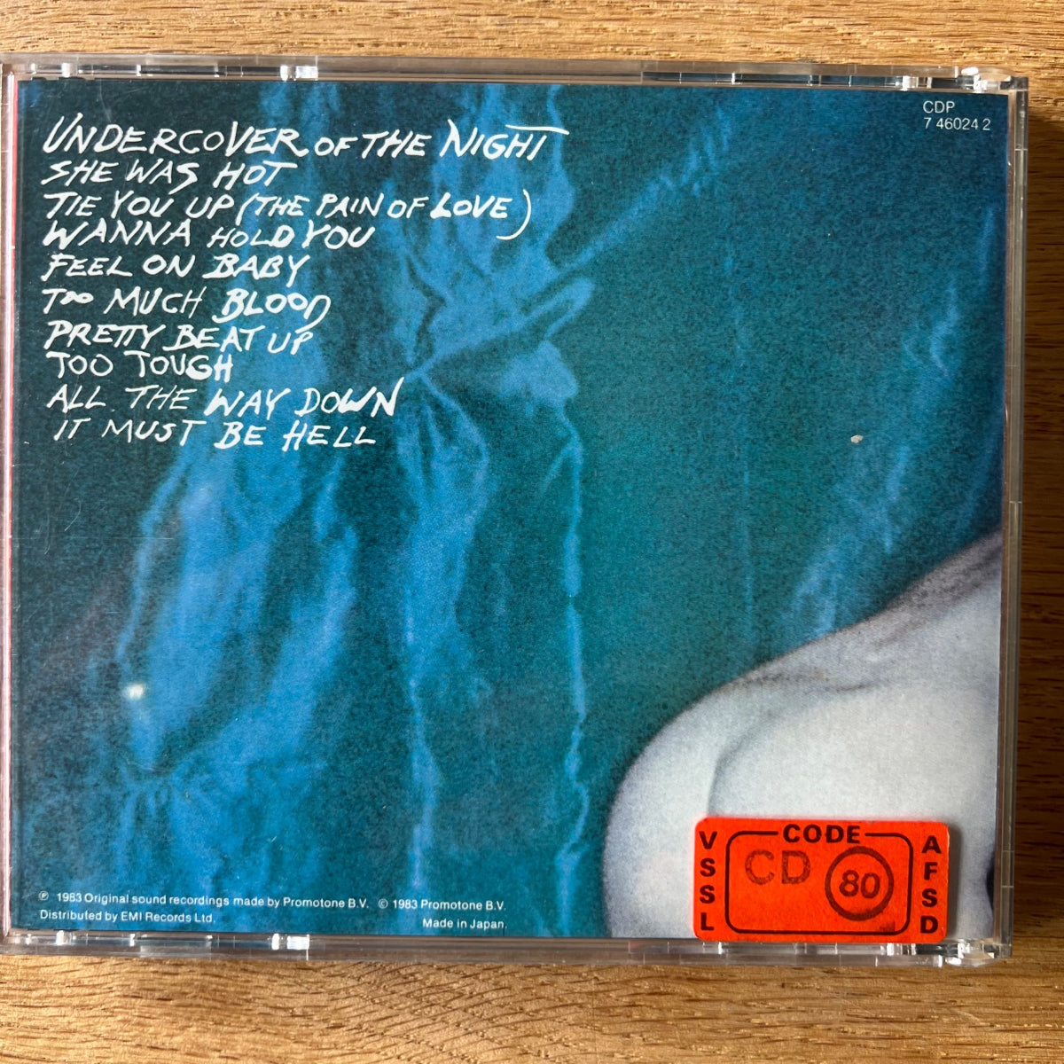 Rolling Stones - Undercover / CD - Pressage japonais. 1983 - (M-/M-)