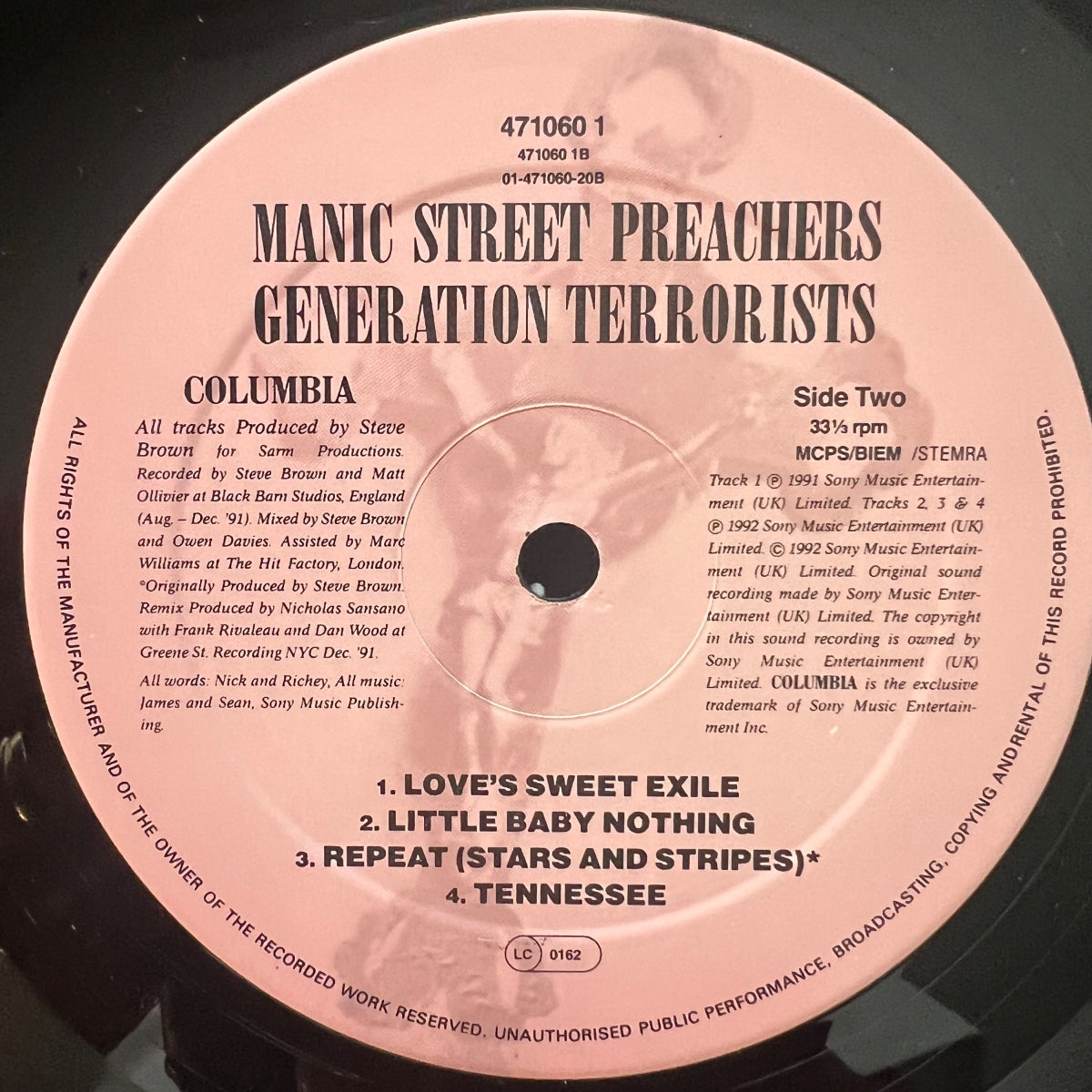 Manic Street Preachers - Generation Terrorists / 1. EU-Press. 1992 - (M-/M-)