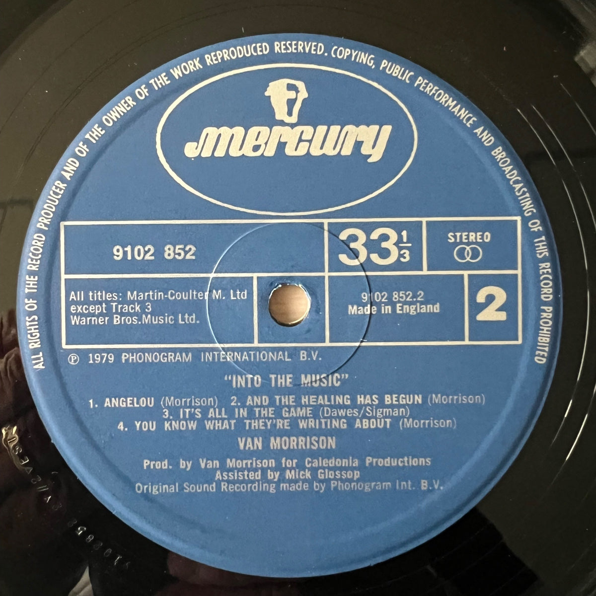 Van Morrison - Into The Music / 1. UK-Press. 1979 - (M-/VG+)