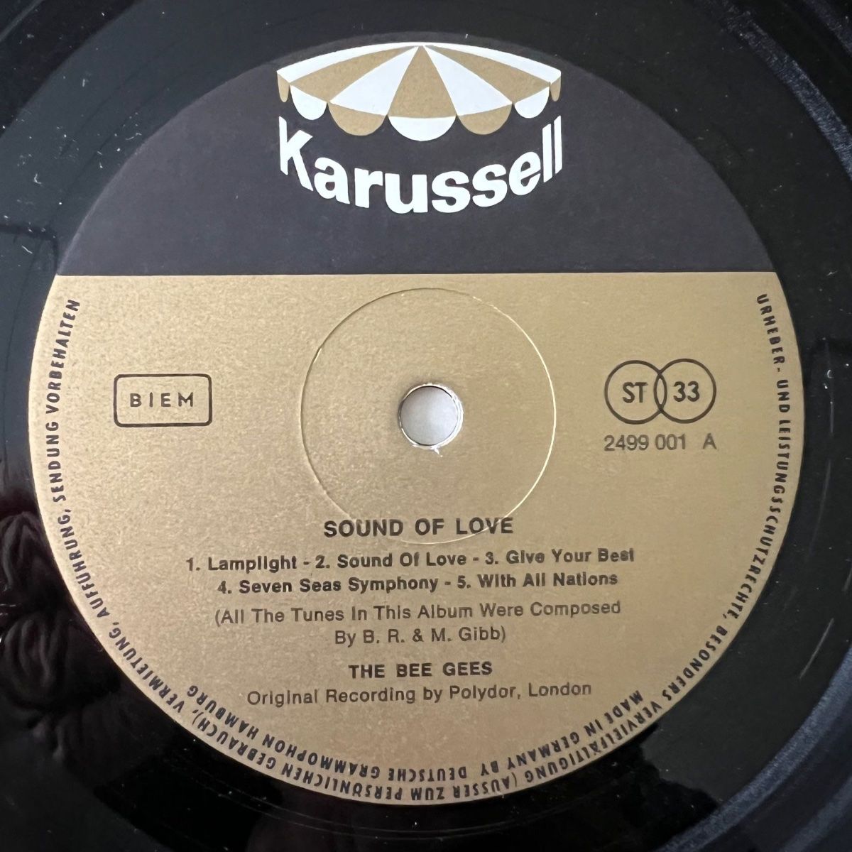 Bee Gees - Sound Of Love / 1. D-Press. 1970 - (M-/VG++)