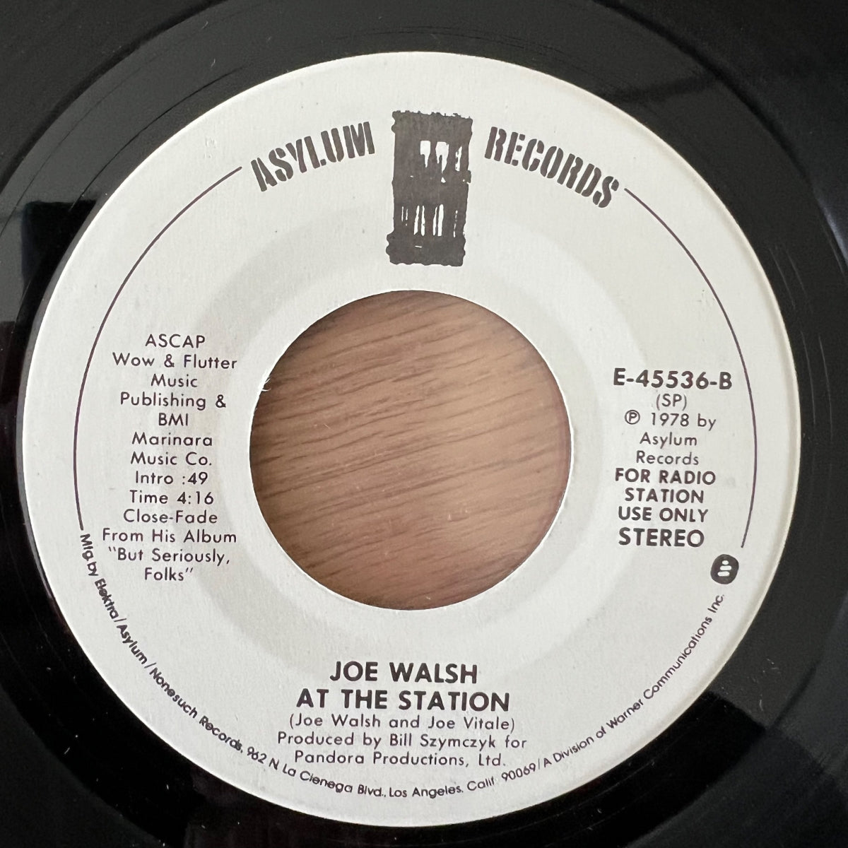 Joe Walsh - At The Station / US-Promo 1978 - (M-/Neutral)