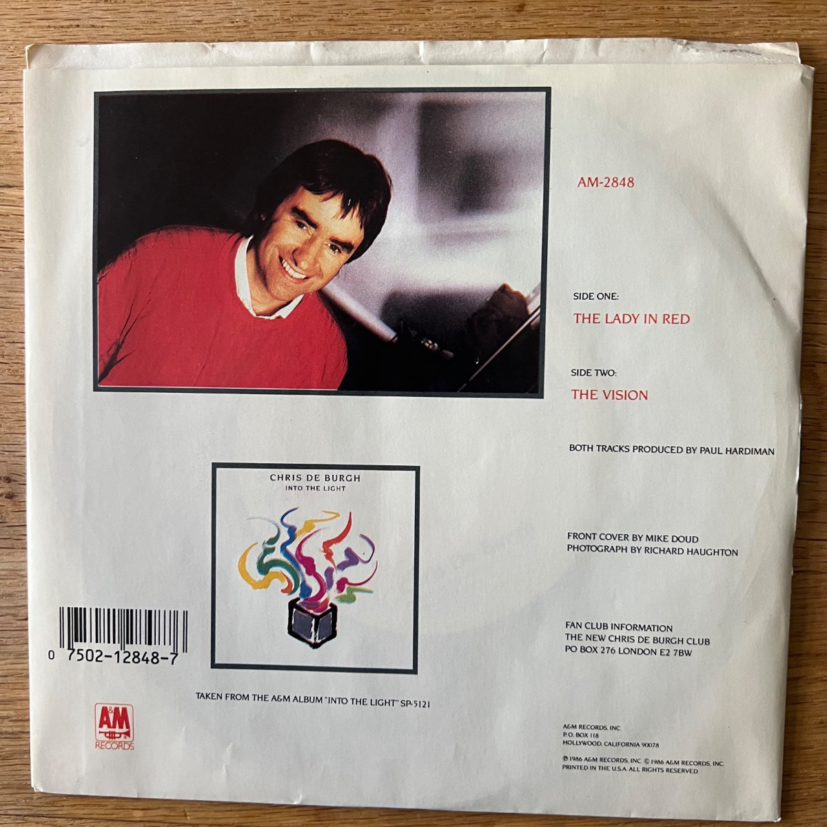 Chris De Bourg - The Lady In Red / 1. US-Press. 1986 - (M-/VG+)