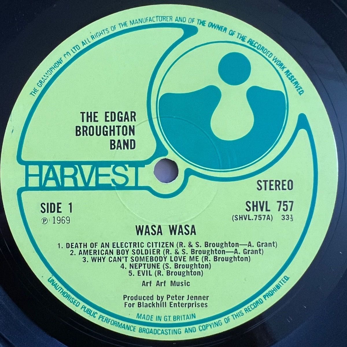 Edgar Broughton Band - Wasa Wasa / 1re édition britannique. 1969 - (M-/M-)