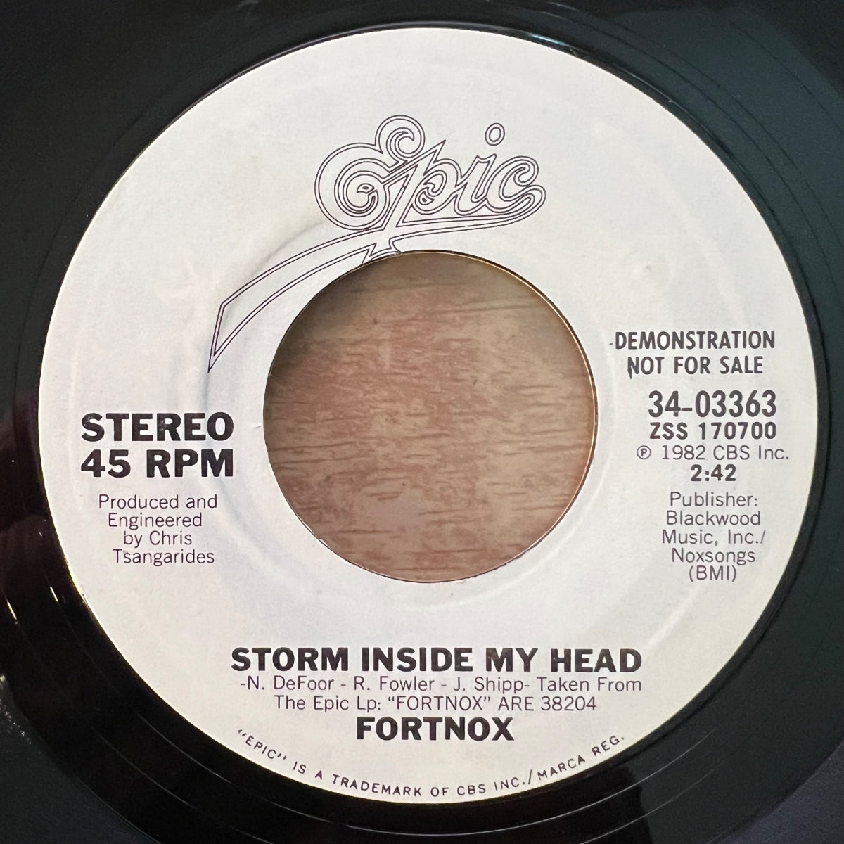 Fortnox - Storm Inside My Head / US-Promo 1982 - (M-/Neutral)
