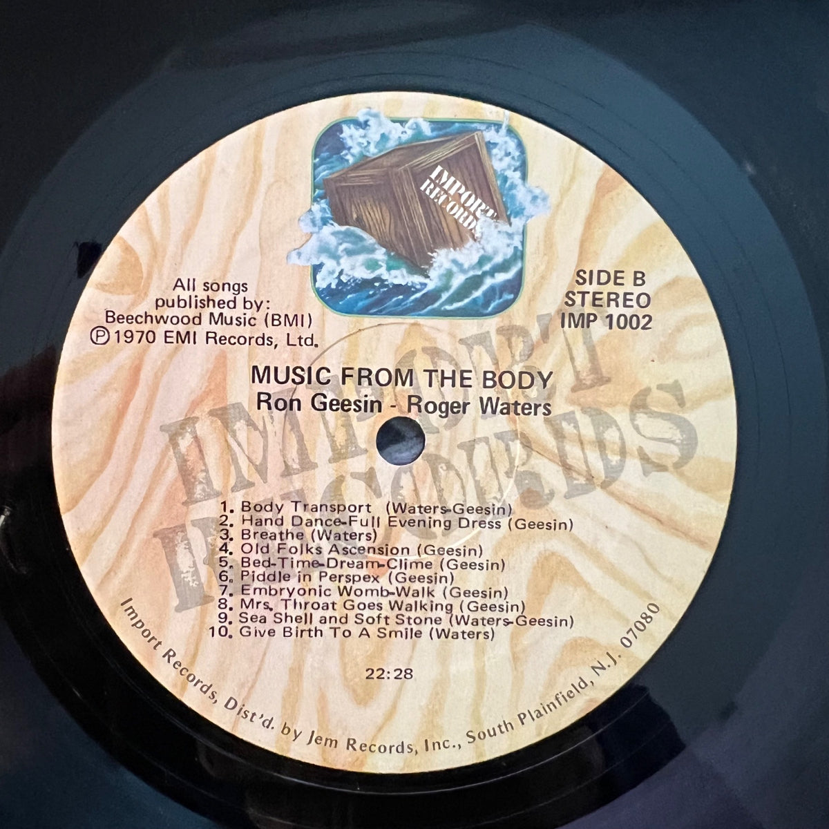 Ron Geesin & Roger Waters - Music From The Body / US Press. 1976 - (M-/VG++)
