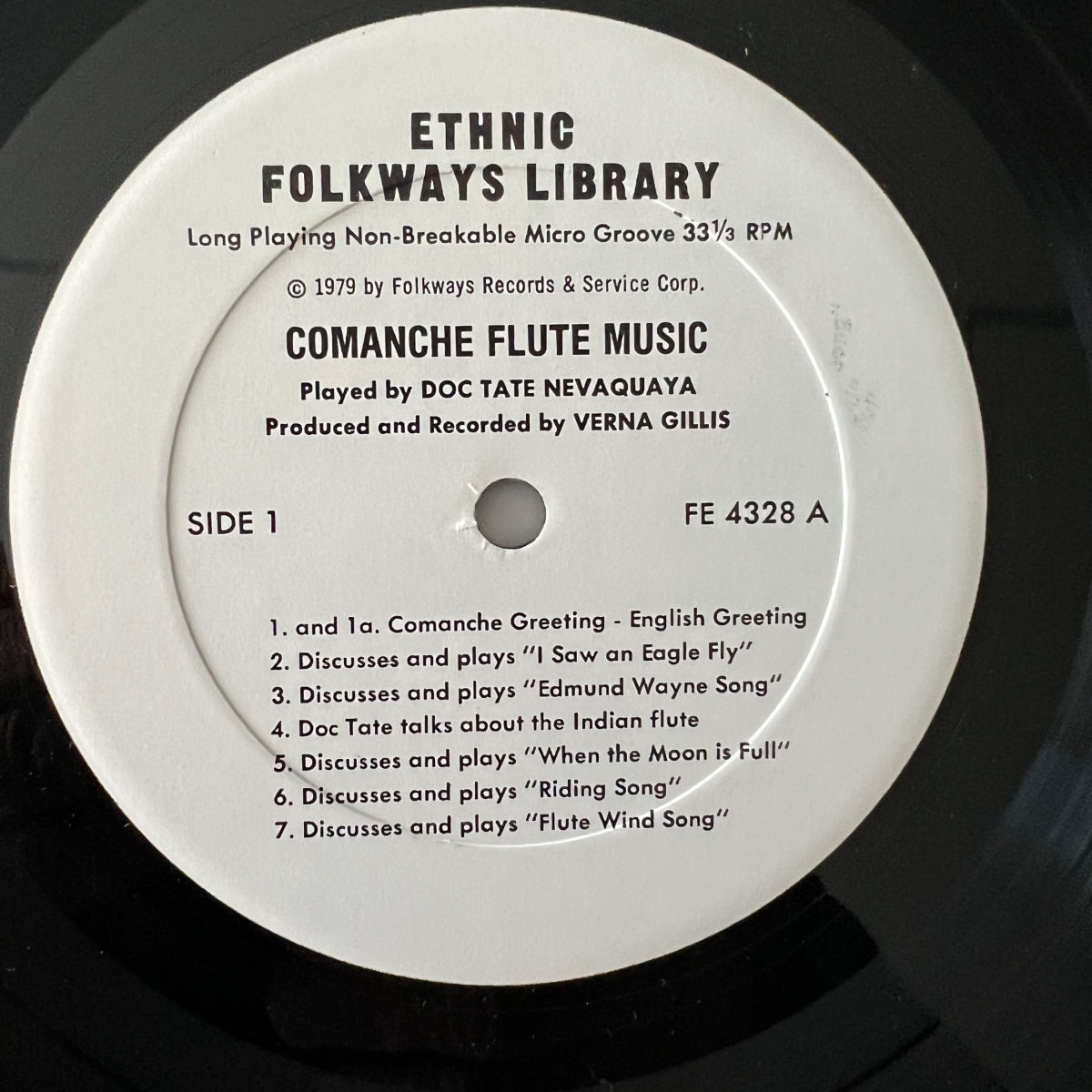 Doc Tate Nevaquaya - Comanche Flute Music / 1st US Press. 1979 - (M-/M-)