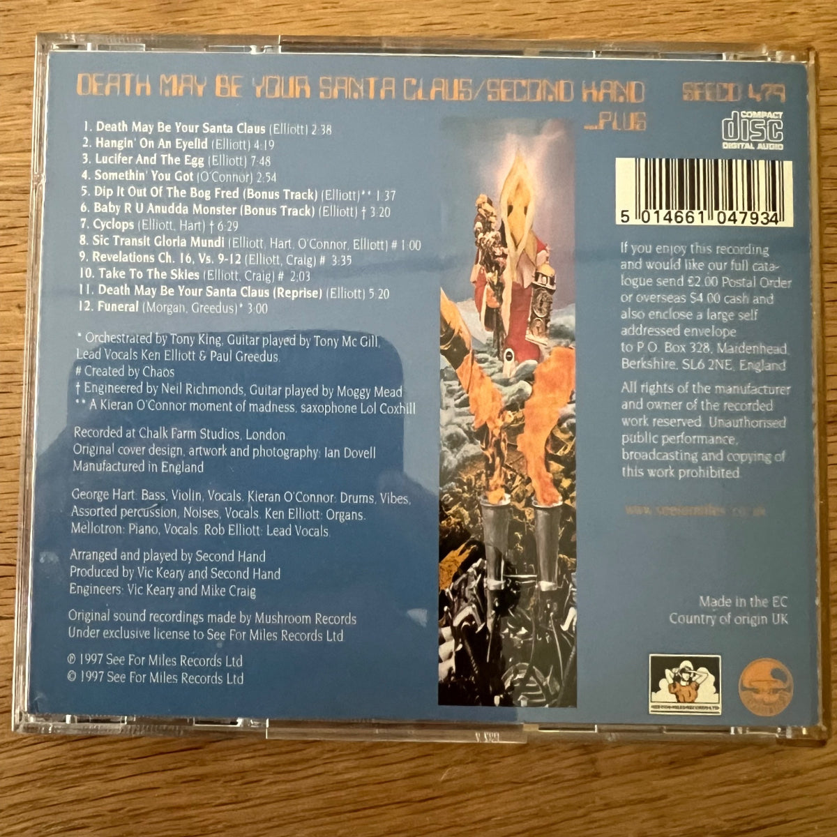 Second Hand - Death May Be Your Santa Claus./ CD - UK Press. 1997 - (M-/M-)