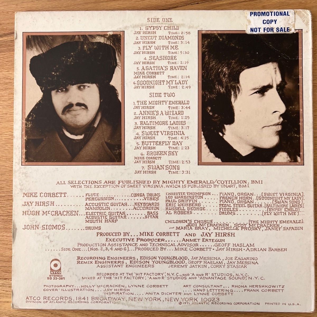 Mike Corbett & Jay Hirsch - Same / US-Press. 1971 - Promo - (M-/VG+)