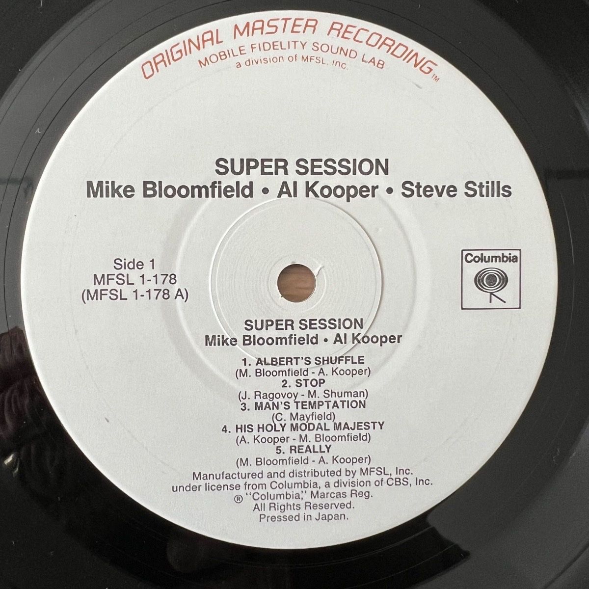 Mike Bloomfield, Al Cooper - Super Session / Audiophile MFSL 1983 - (M-/VG++)