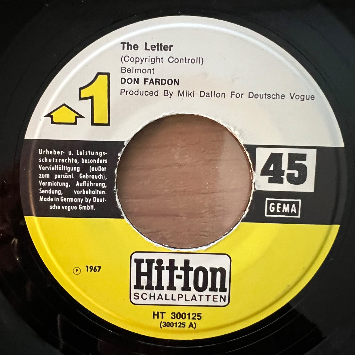 Don Fardon - The Letter / 1. D-Press. 1967 - (VG++/VG+)