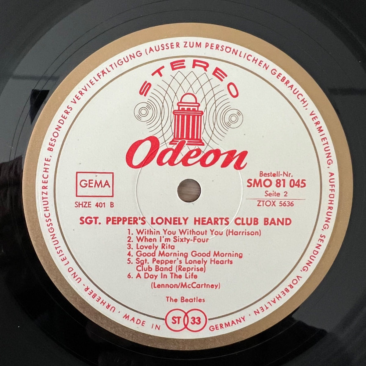 Beatles - Sgt. Pepper's Lonely Hearts / 1. Swiss-Press. 1967 - (VG++/M-)