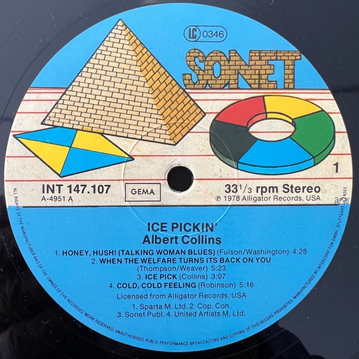 Albert Collins - Ice Pickin' / 1. D-Press. 1980 - (M-/VG++)