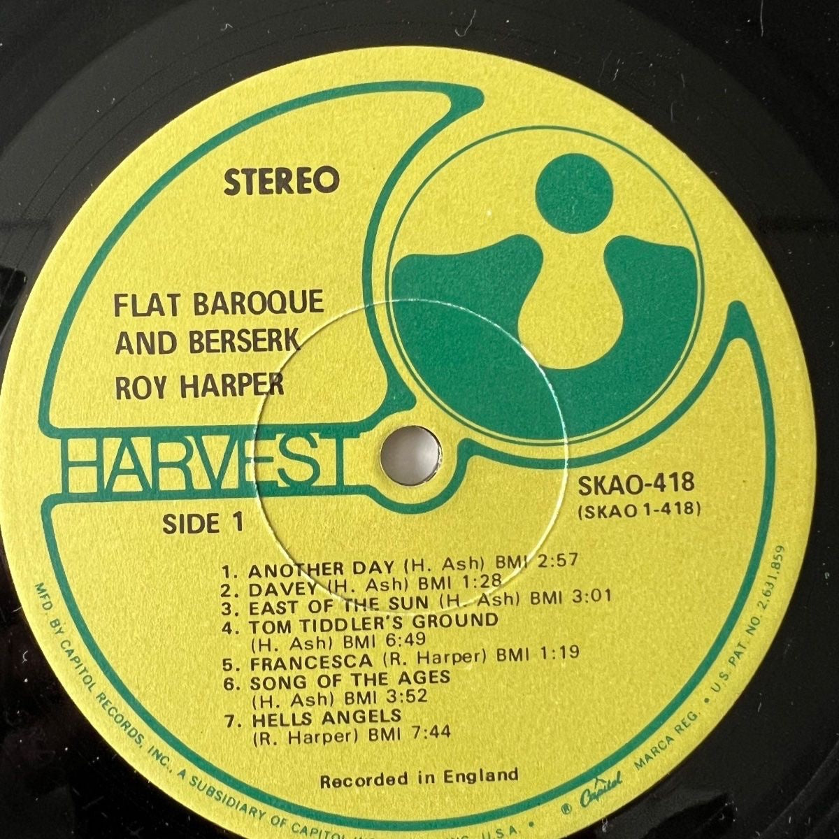 Roy Harper - Flat Baroque And Berserk / 1st US Press. 1970 - (M-/VG+)