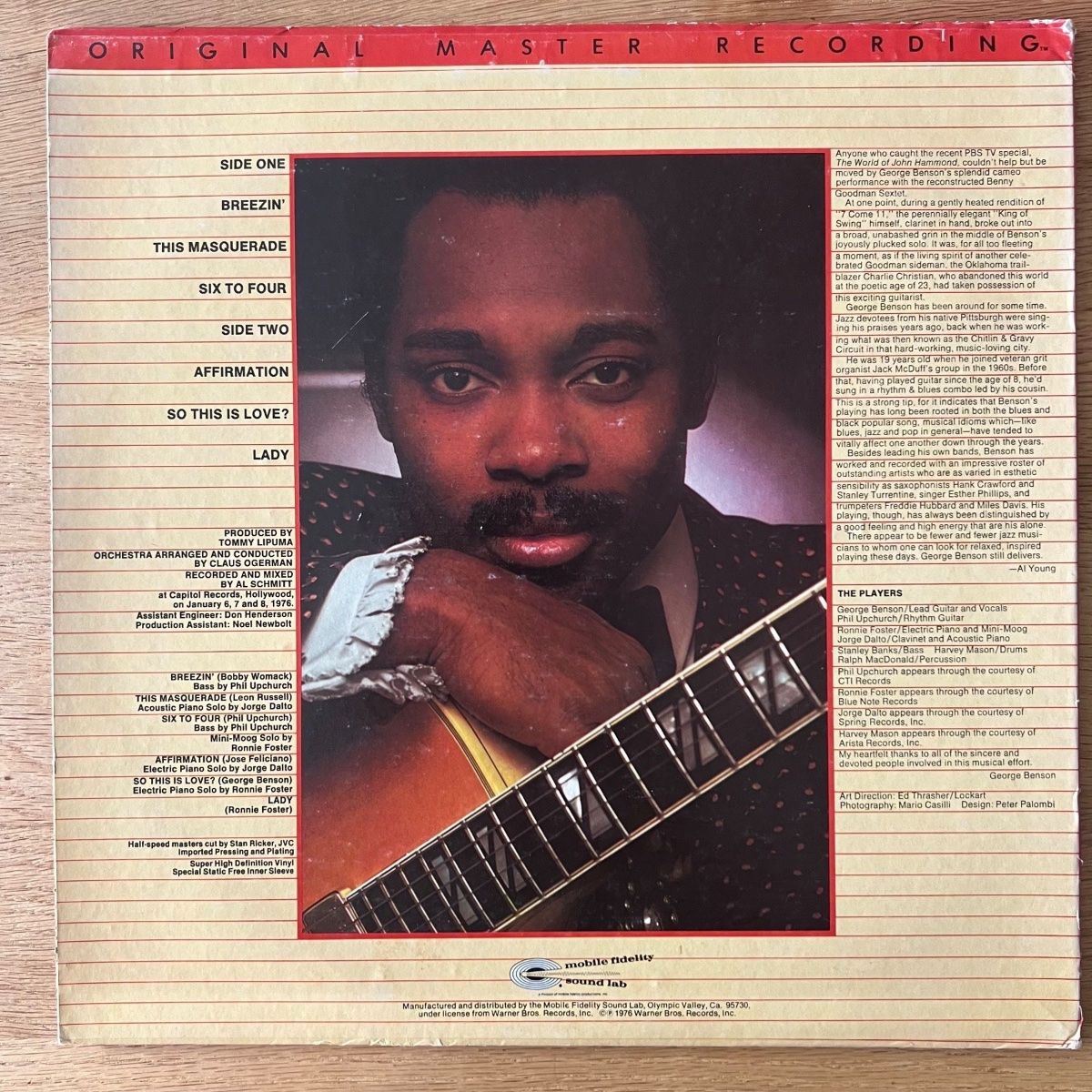 George Benson - Breezin' / Audiophile MFSL 1979 - (M-/VG+)