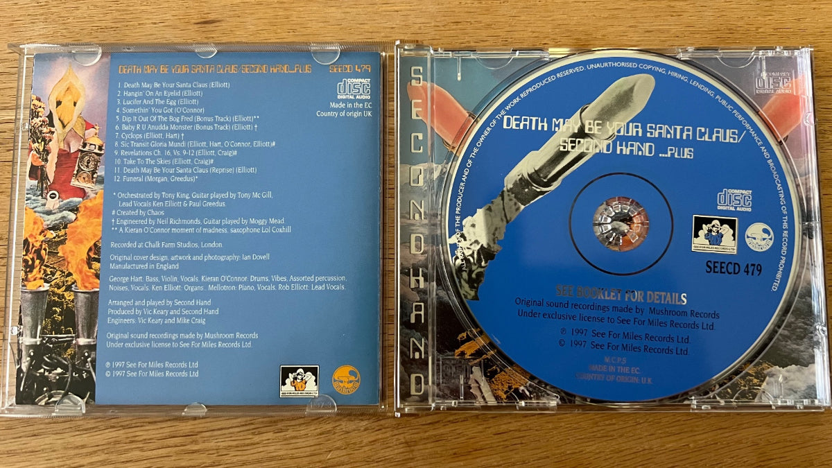Second Hand - Death May Be Your Santa Claus./ CD - UK Press. 1997 - (M-/M-)