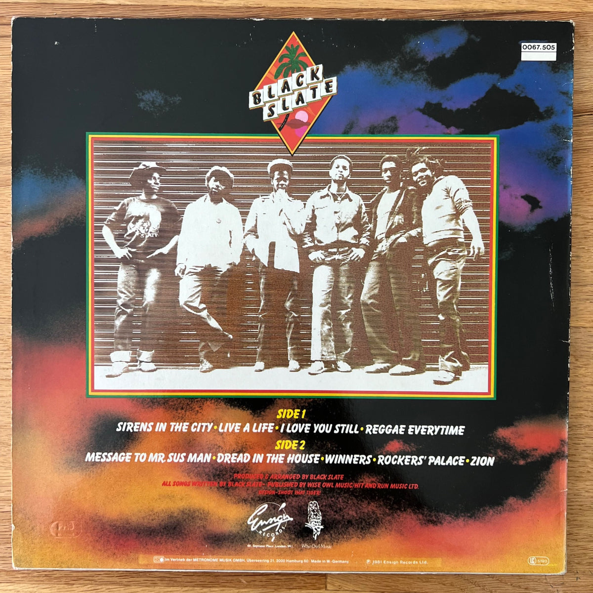 Black Slate - Sirens In The City / 1. D-Press. 1981 - (M-/VG+)