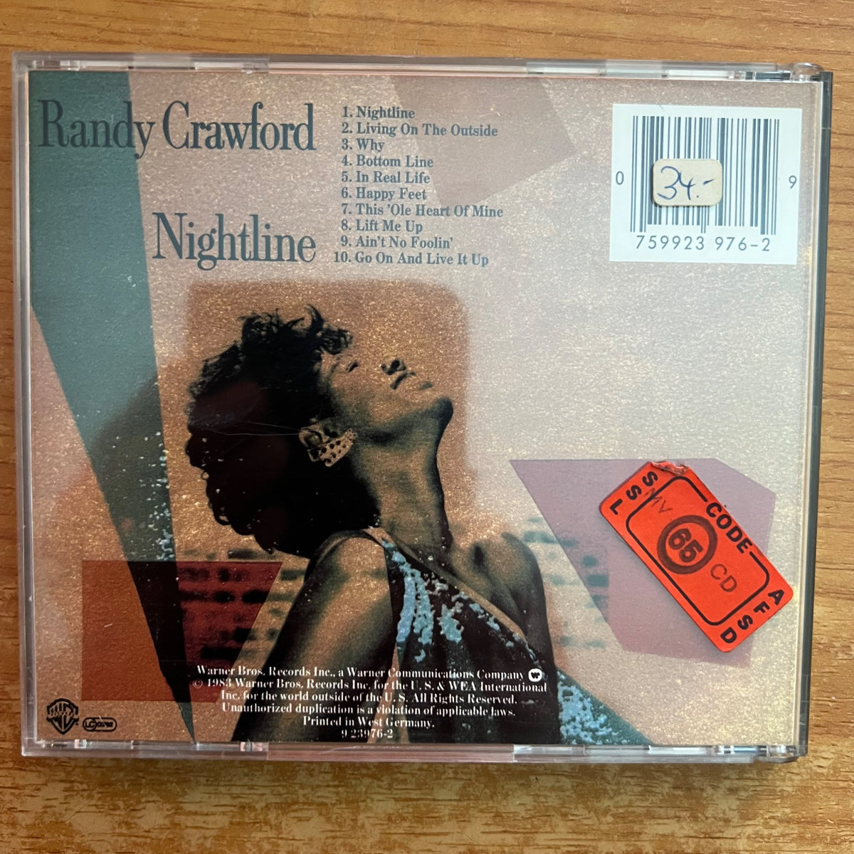 Randy Crawford - Nightline / CD - 1st D-Press. 1984 on CD - (M-/M-)