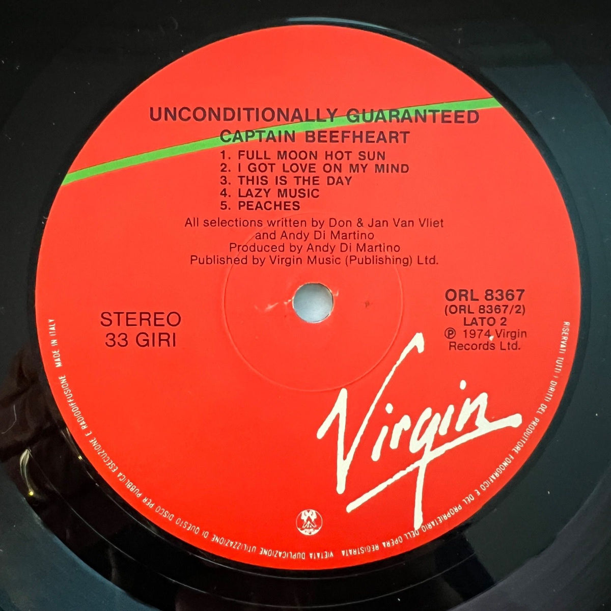 Captain Beefheart & The Magic Band - Unconditionally Guaranteed / Italy-Press. 1979 - (VG++/M-)
