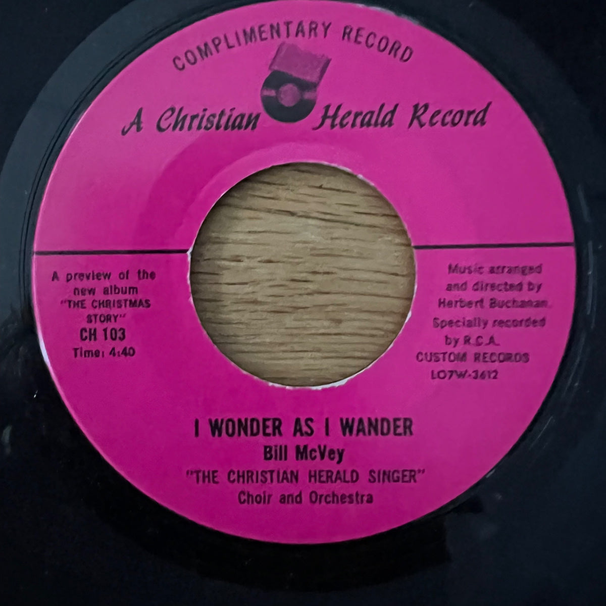 Bill McVey & Christian Herald Singer - Abide With Me / 1. US-Press. 197? - (VG++/Neutral)