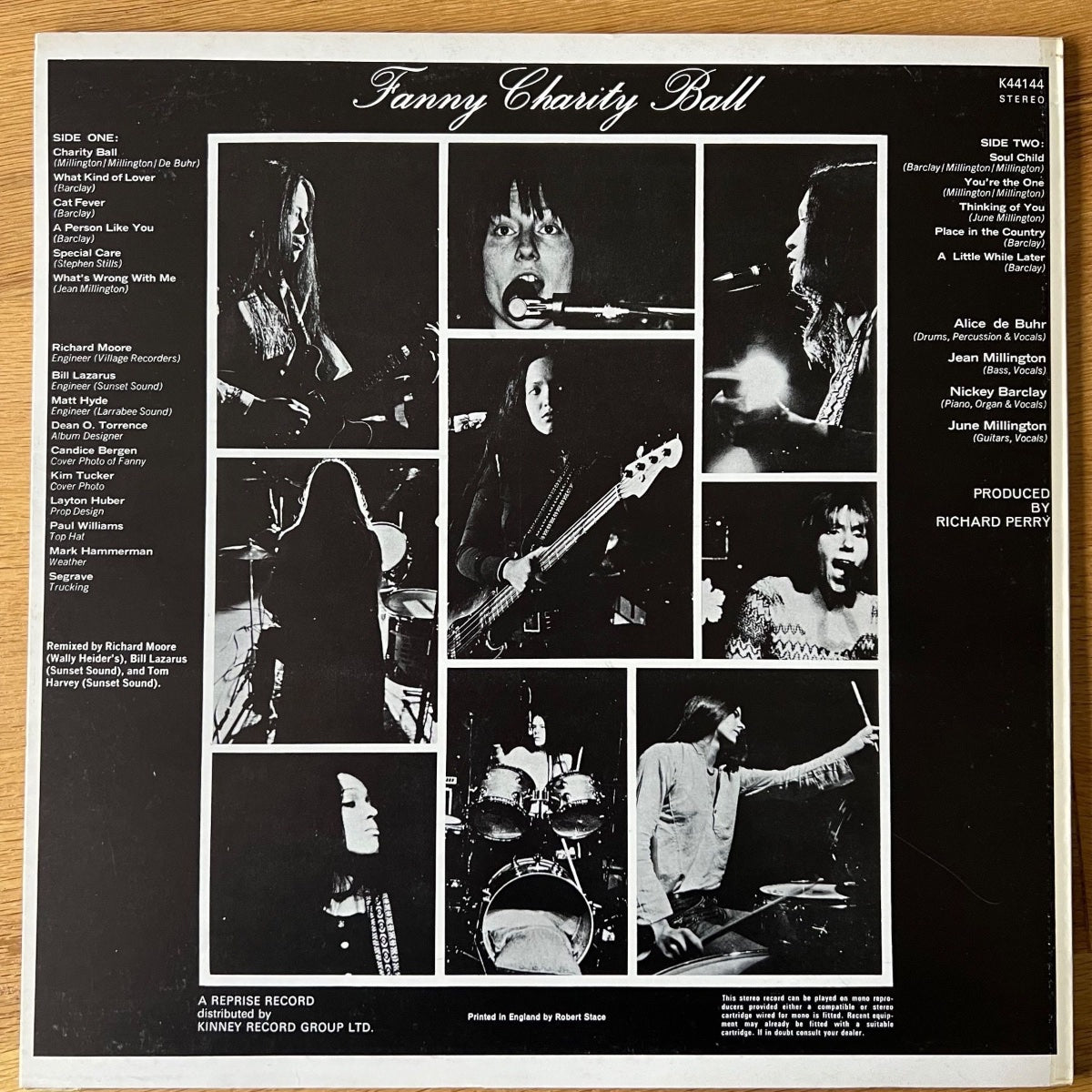 Fanny - Charity Ball / 1. UK-Press. 1971 - (M-/M-)