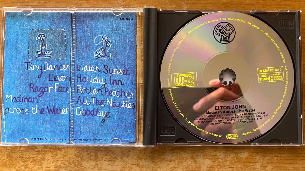Elton John - Madman Across The Water / CD - 1. D-Press. on CD von 1985 - (M-/M-)