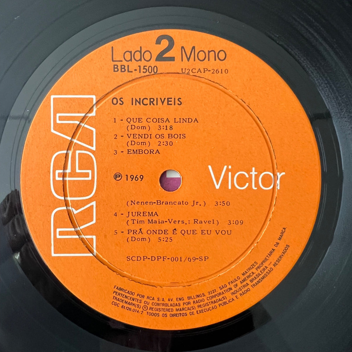 Os Incríveis - Same / 1. Brasil-Press. 1969 - Mono (VG++/M-)