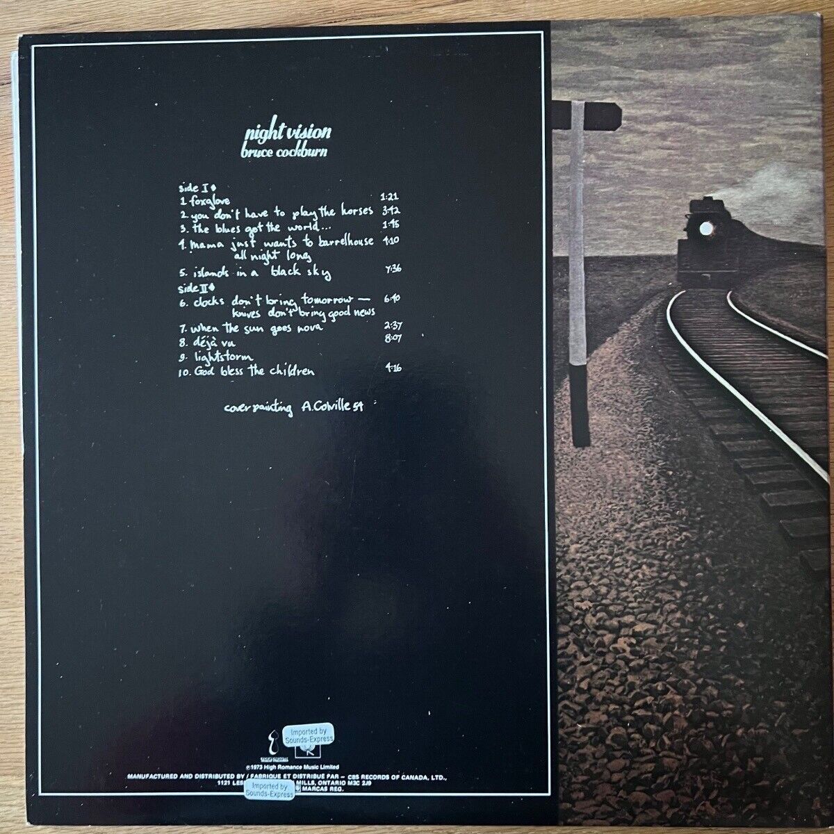 Bruce Cockburn - Night Vision / Canada Press. RE - (M-/M-)