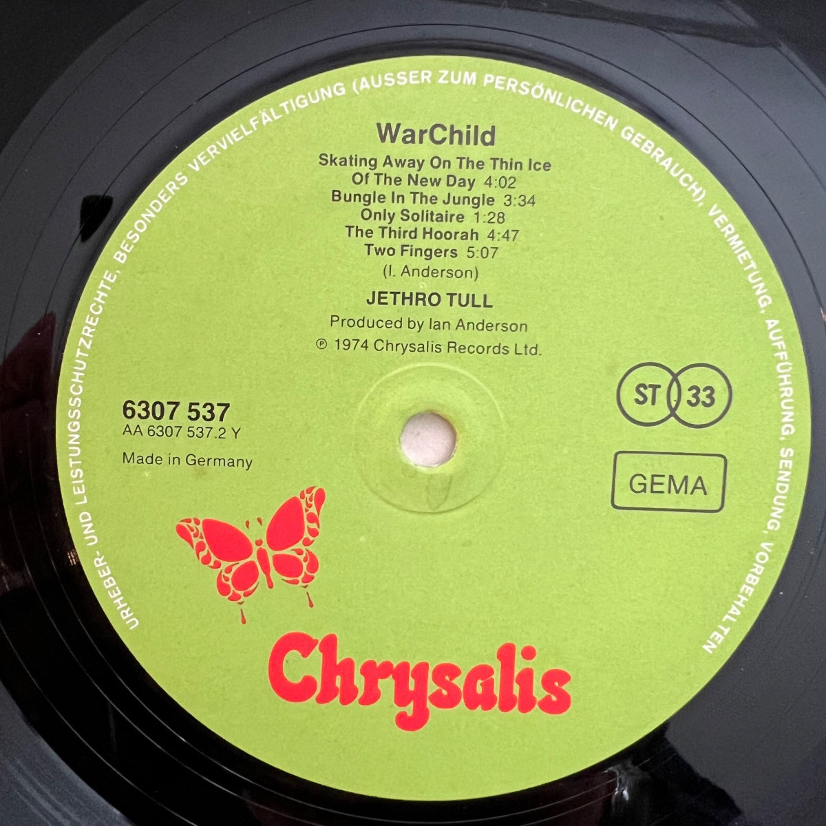 Jethro Tull - War Child / 1. D-Press. 1974 - (VG++/VG++)