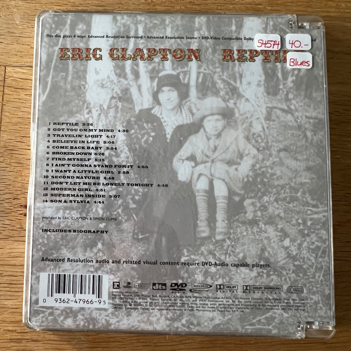Eric Clapton - Reptile / DVD - 1st D-Press. 2001 - (M-/M-)