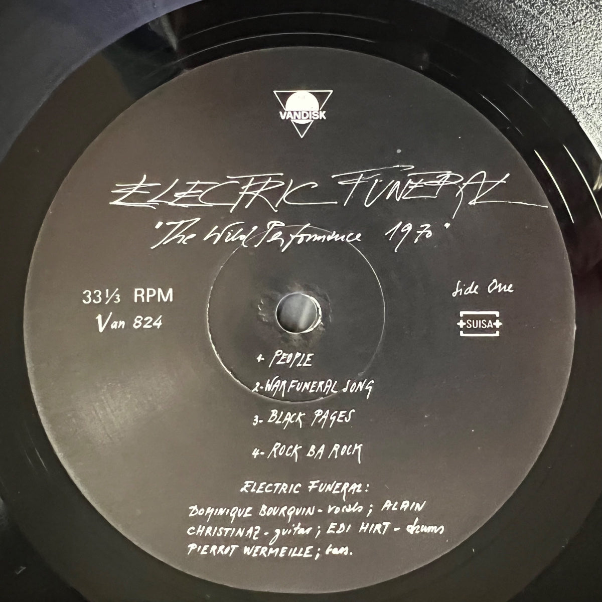 Electric Funeral - The Wild Performance 1970 / 1. Édition suisse. 1991 - Édition limitée (M-/M-)