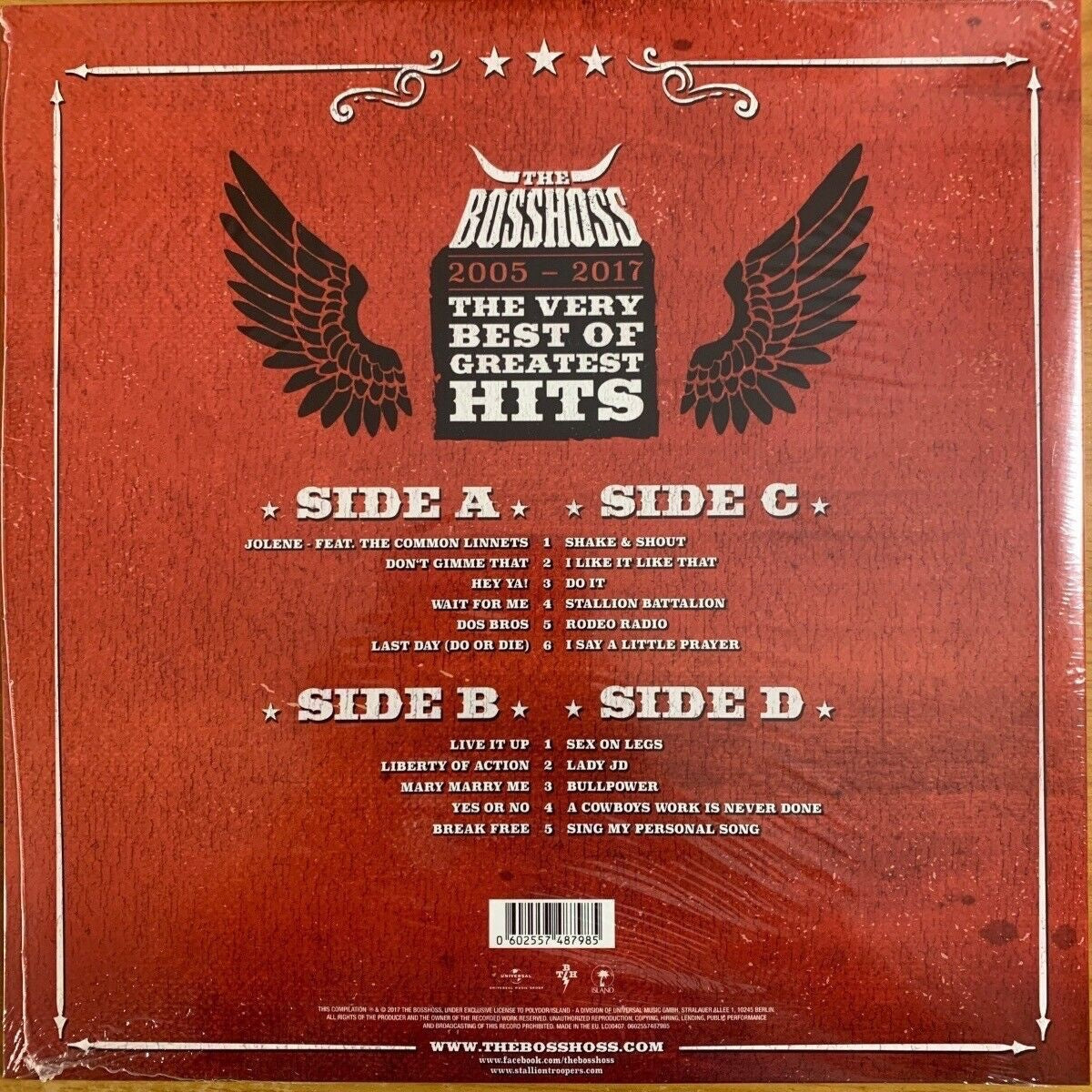BossHoss - Le meilleur des plus grands succès / 2 LP - 1er pressage UE. 2017 - (Neuf et scellé)