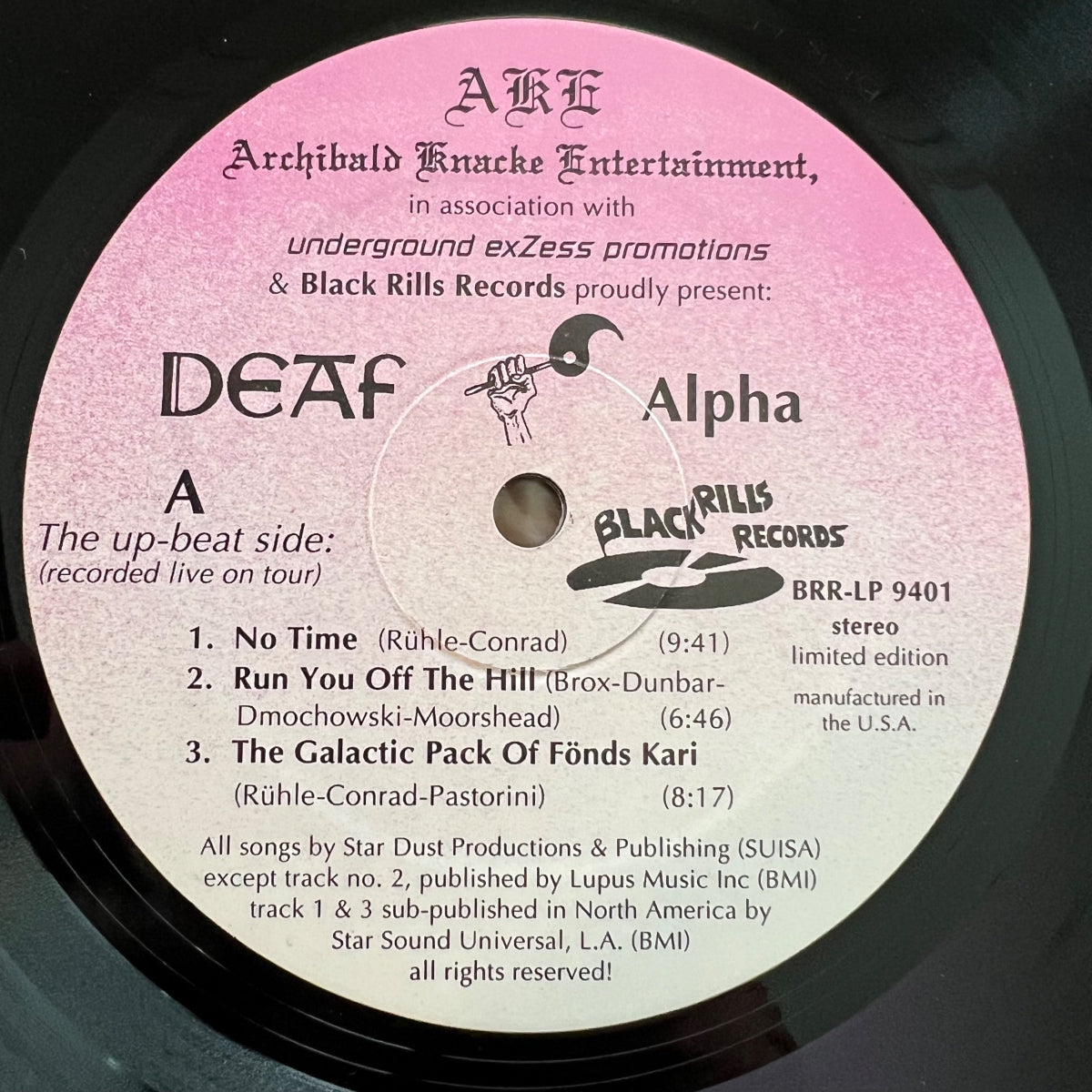 Sourd - Alpha / LP - 1. Pressage suisse. 1994 - (M-/M-)